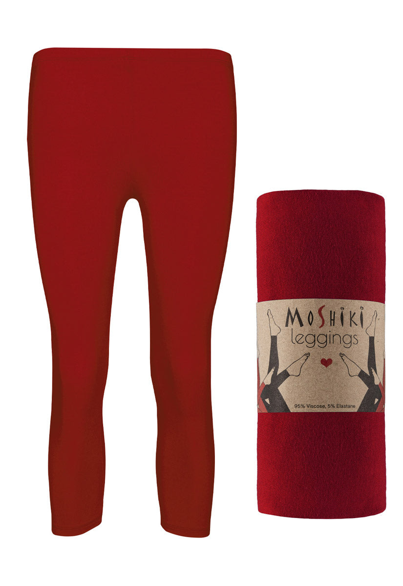 Capri-Leggings mit Glanz-Effekt in 5 Farben - Homewear