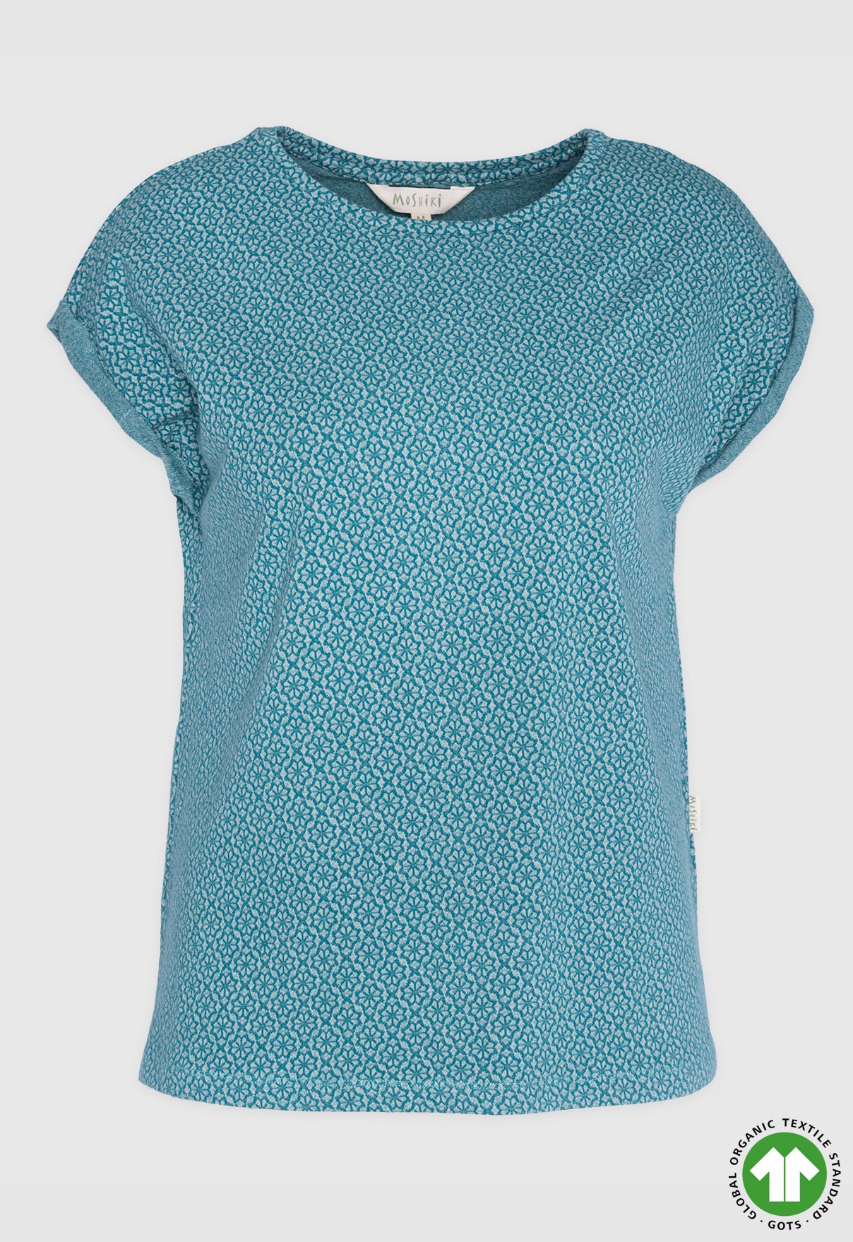 Jacquard T-Shirt mit kurzen Ärmeln - S24Top-G10