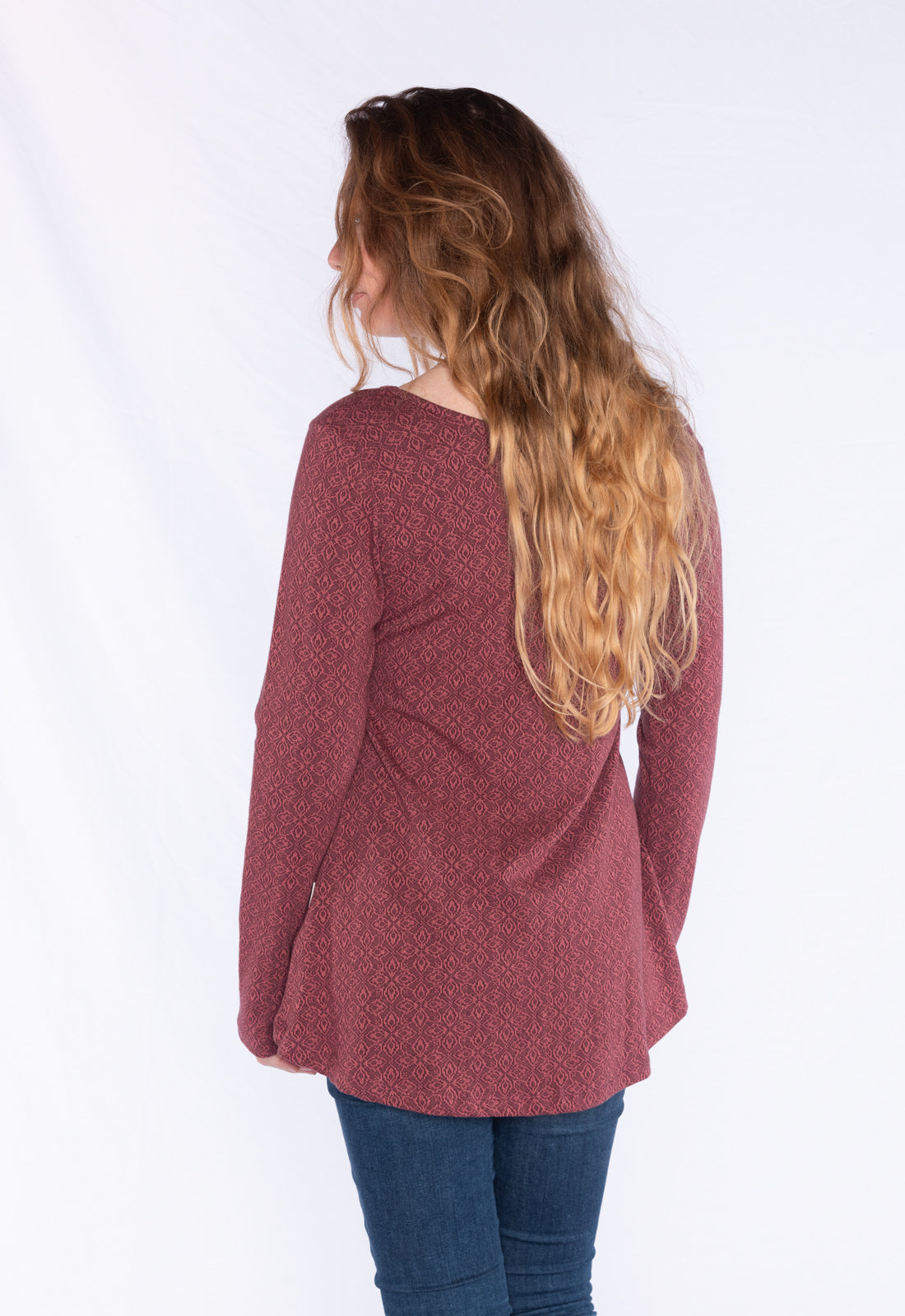 Longsleeve mit High-Low Bund - GOTS zertifiziert - W24Top-G5