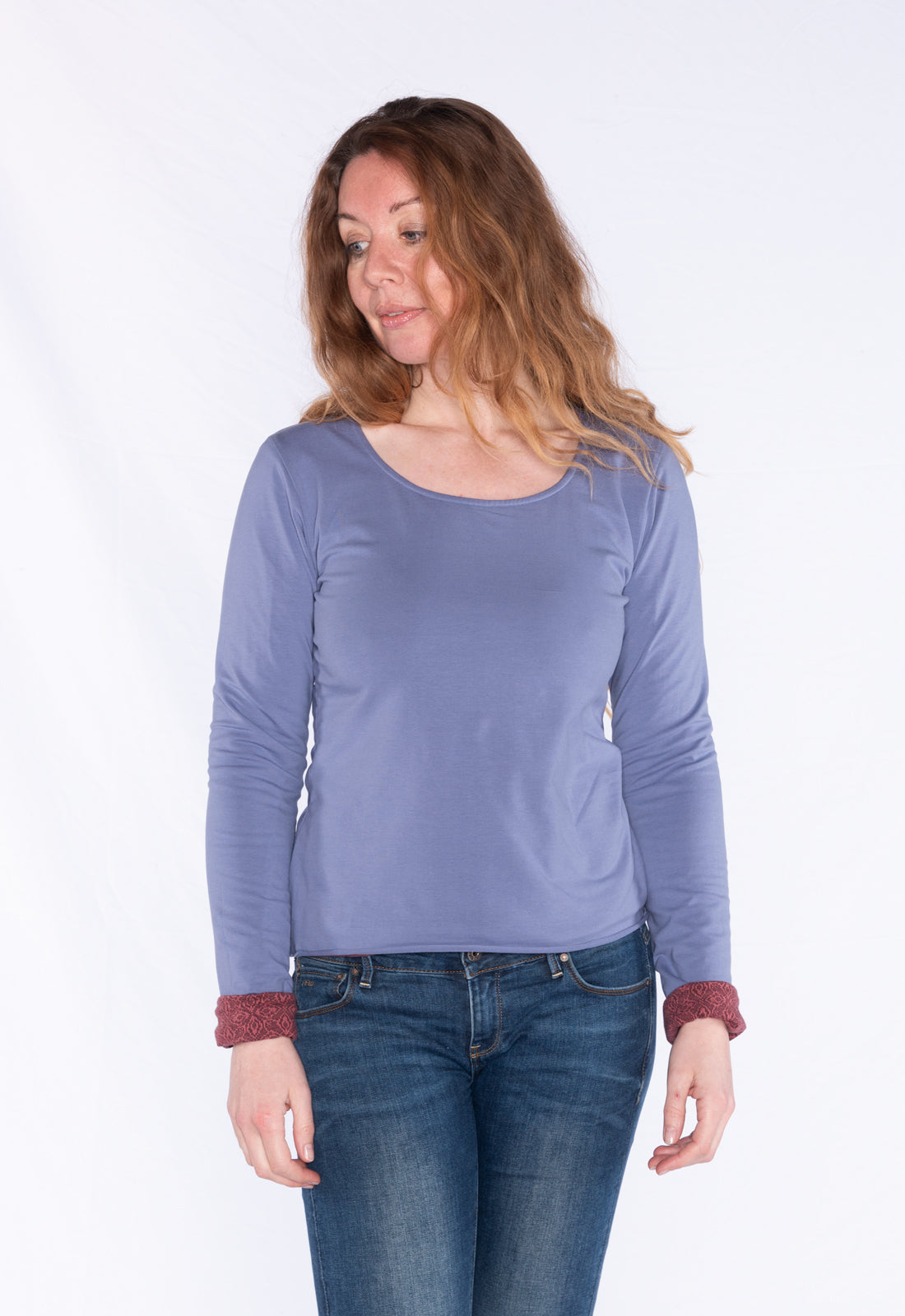 Figurnahes Wende-Longsleeve - GOTS zertifiziert - W24Top-G6