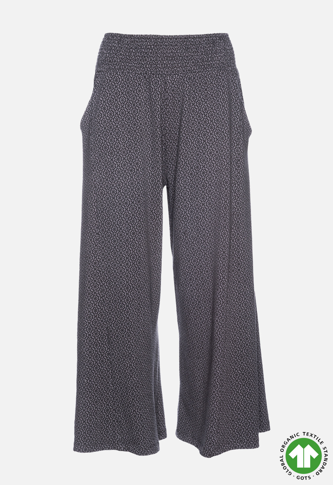 Palazzo Hose aus Jacquardstoff - GOTS zertifiziert - W24Pants-G1