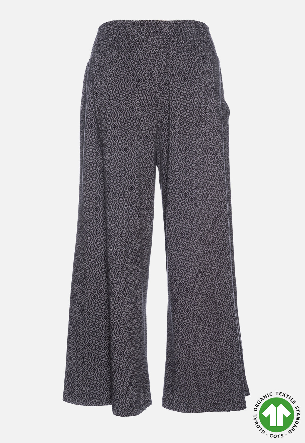 Palazzo Hose aus Jacquardstoff - GOTS zertifiziert - W24Pants-G1