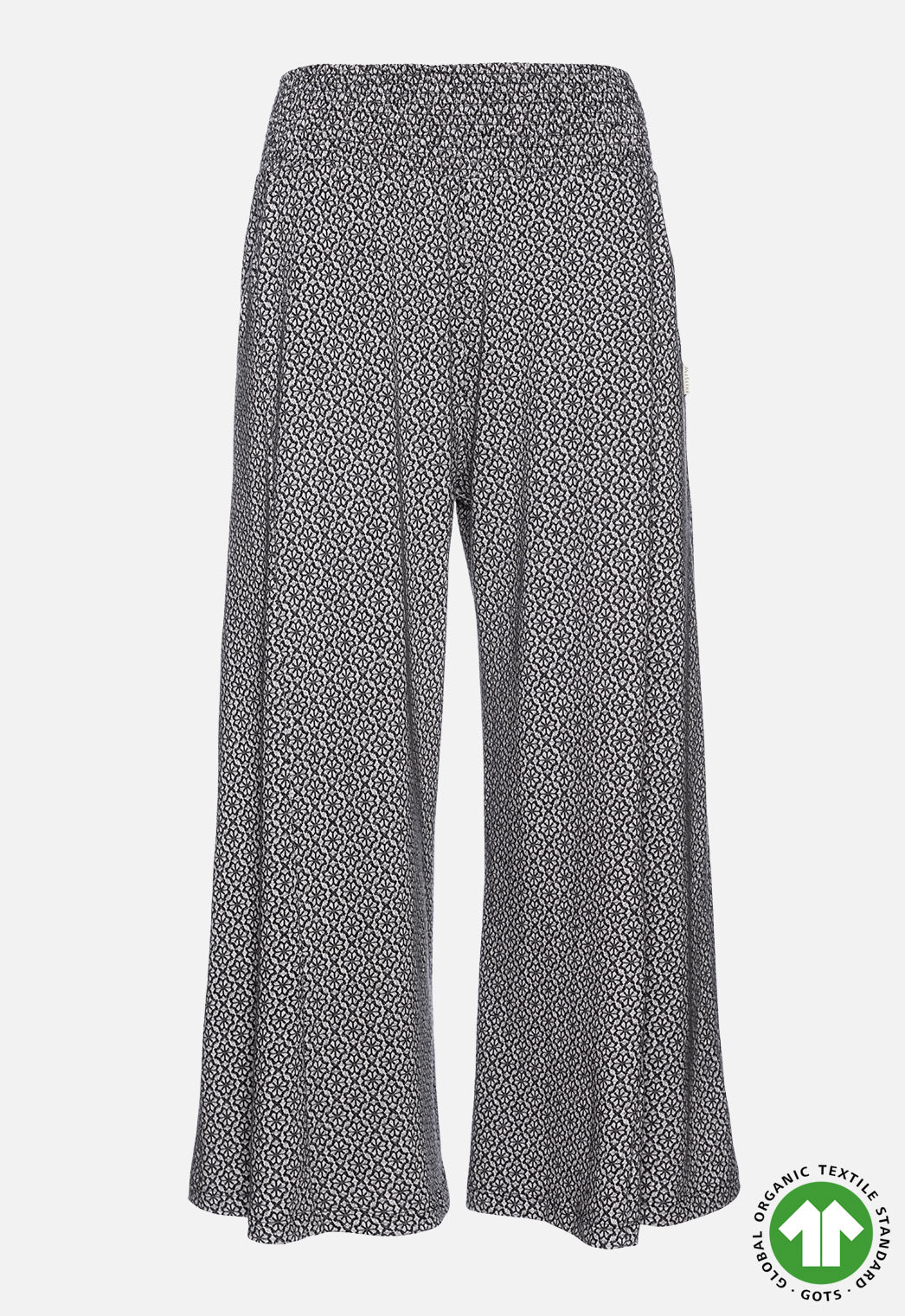 Palazzo Hose aus Jacquardstoff - GOTS zertifiziert - W24Pants-G1