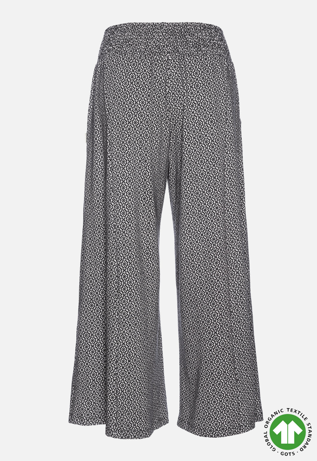 Palazzo Hose aus Jacquardstoff - GOTS zertifiziert - W24Pants-G1