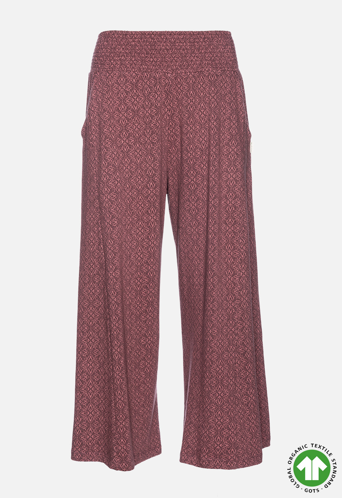 Palazzo Hose aus Jacquardstoff - GOTS zertifiziert - W24Pants-G1