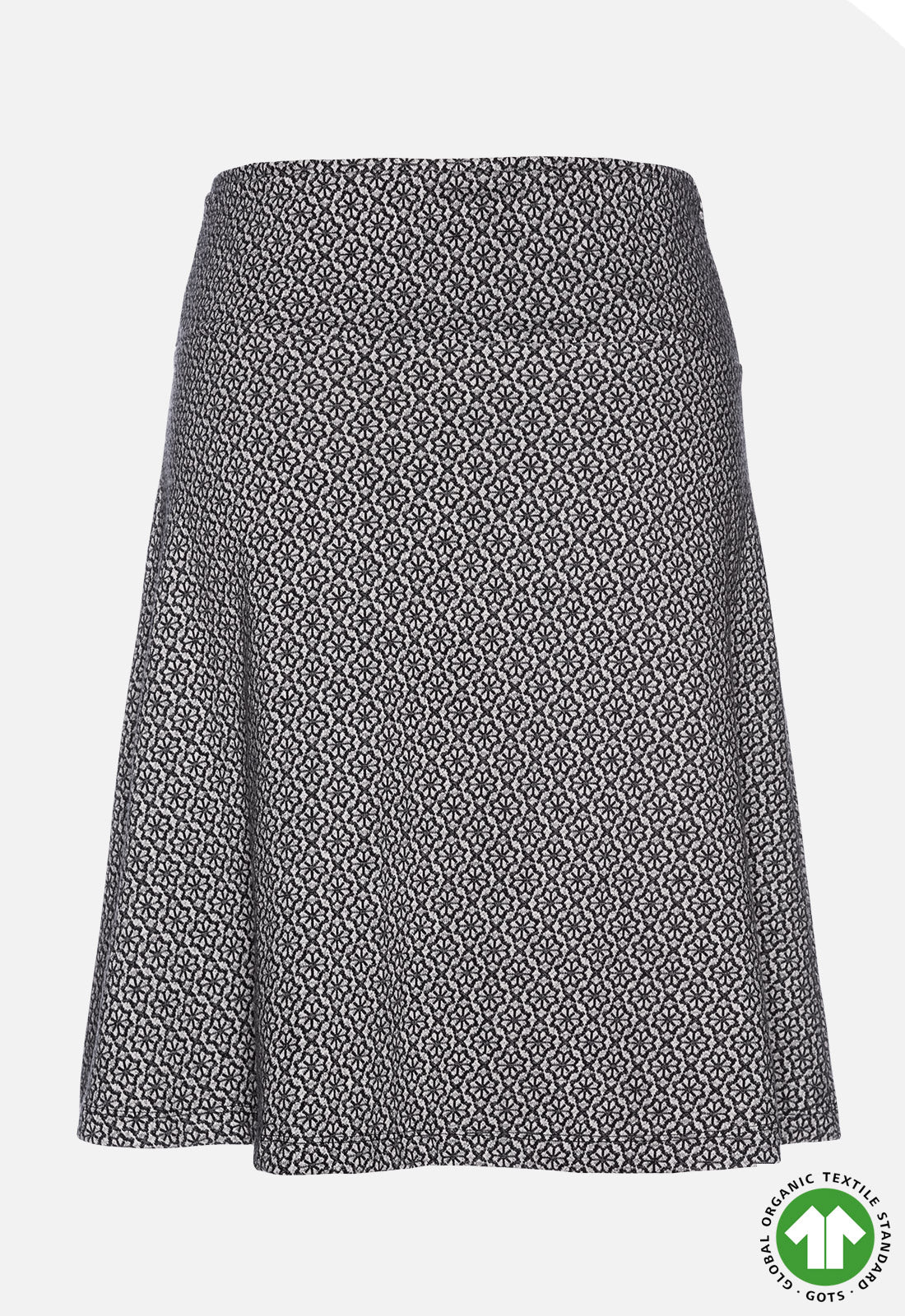 Mittellanger Rock mit Jacquardmuster - GOTS zertifiziert - W24Skirt-G1