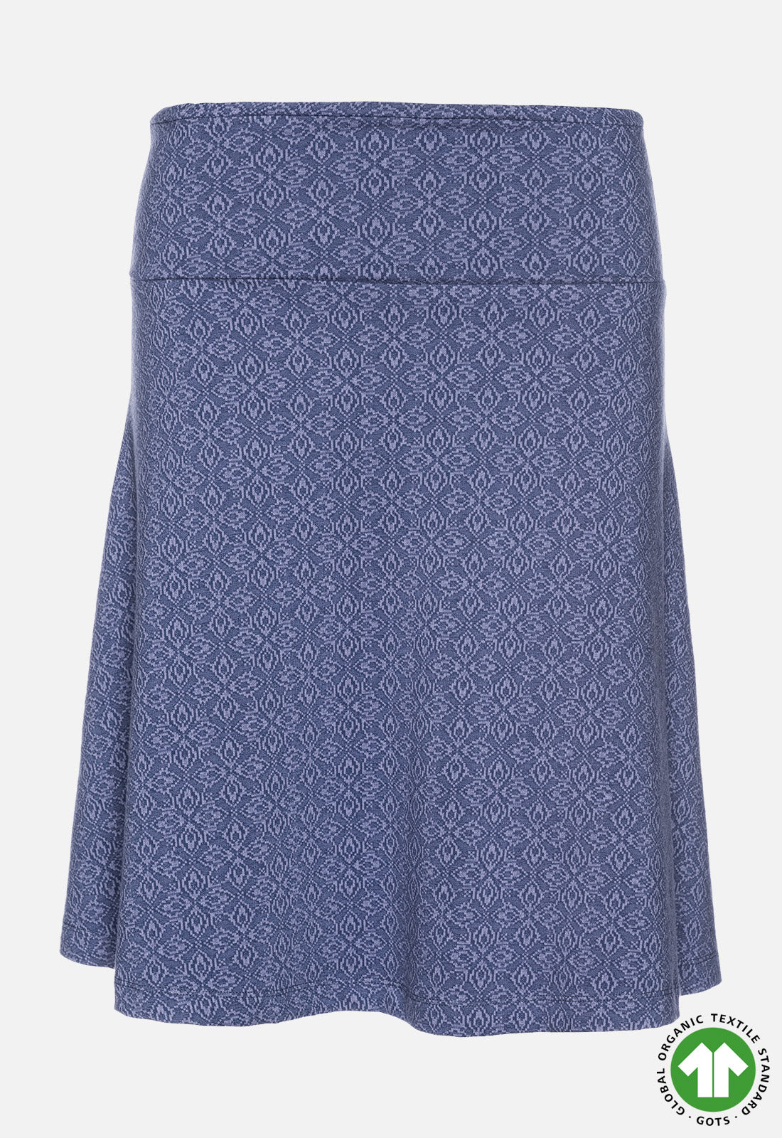 Mittellanger Rock mit Jacquardmuster - GOTS zertifiziert - W24Skirt-G1