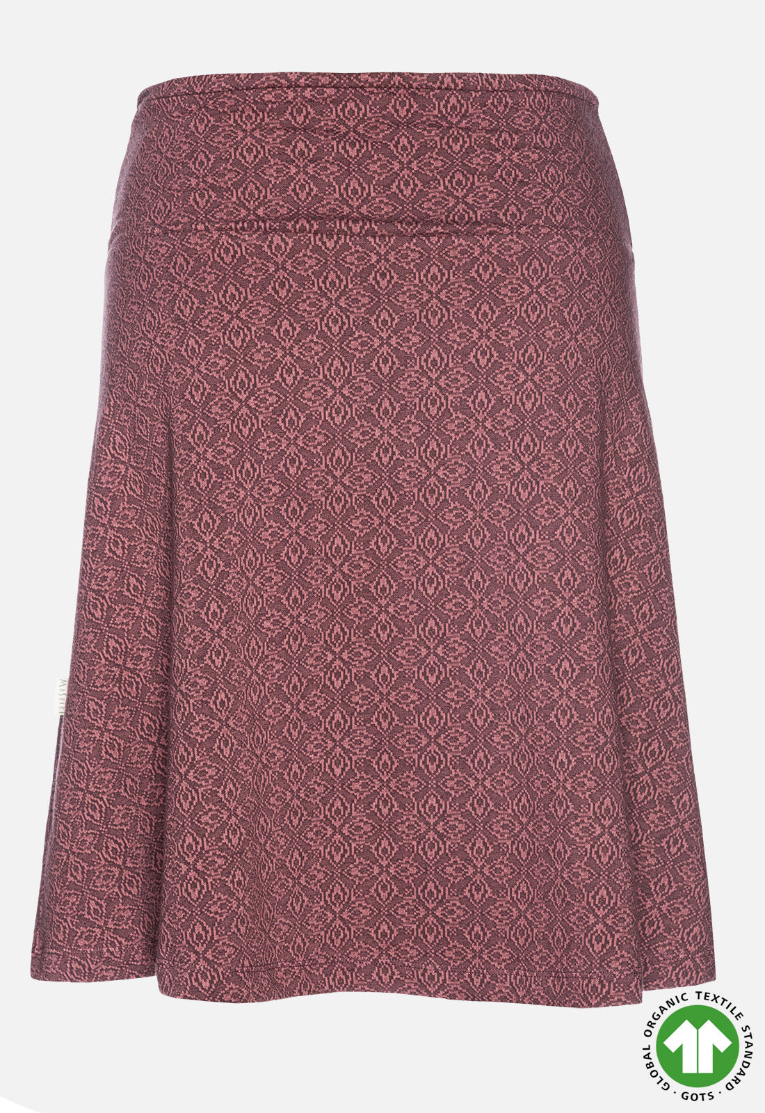 Mittellanger Rock mit Jacquardmuster - GOTS zertifiziert - W24Skirt-G1