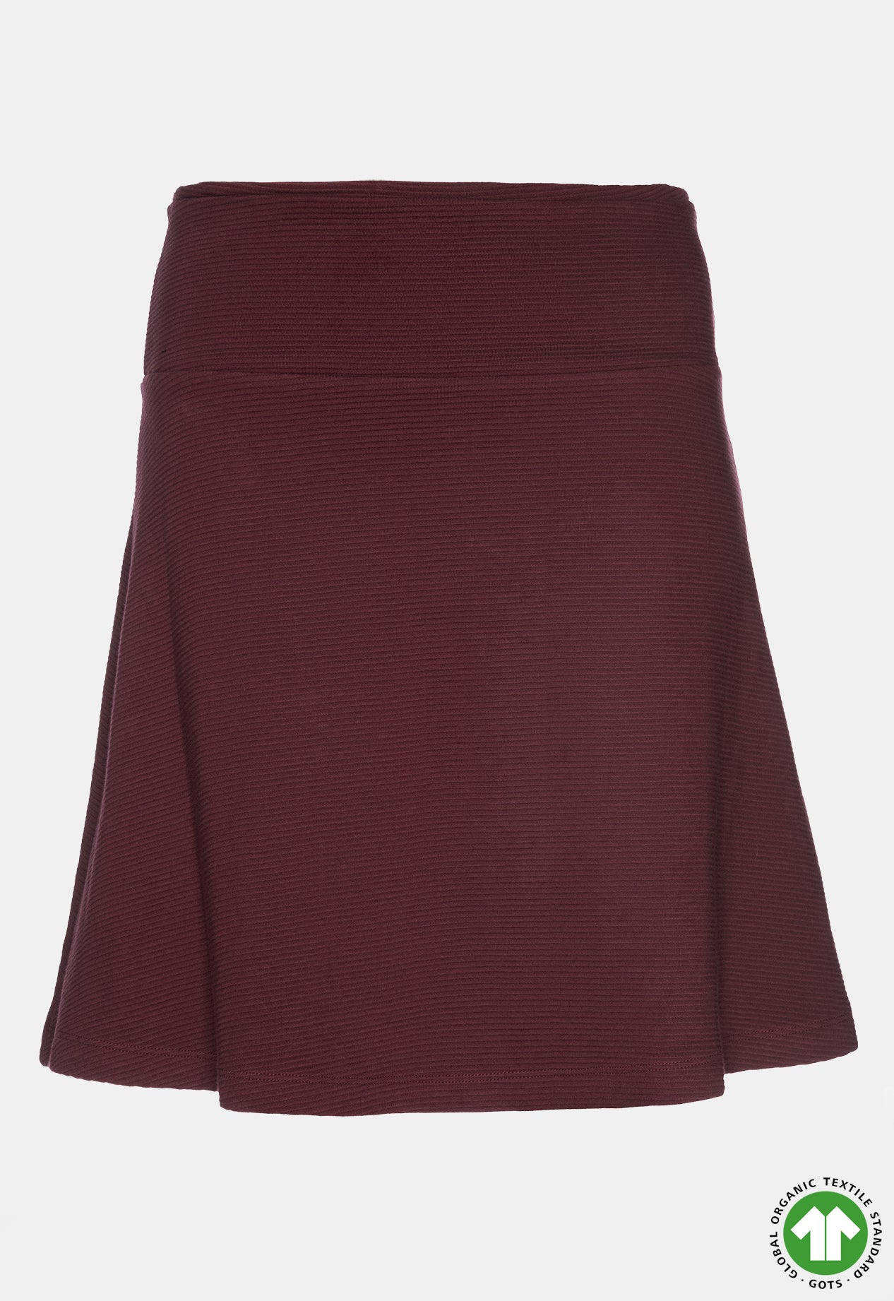 Ausgestellter mittellanger Rock - GOTS zertifiziert - W24Skirt-G4