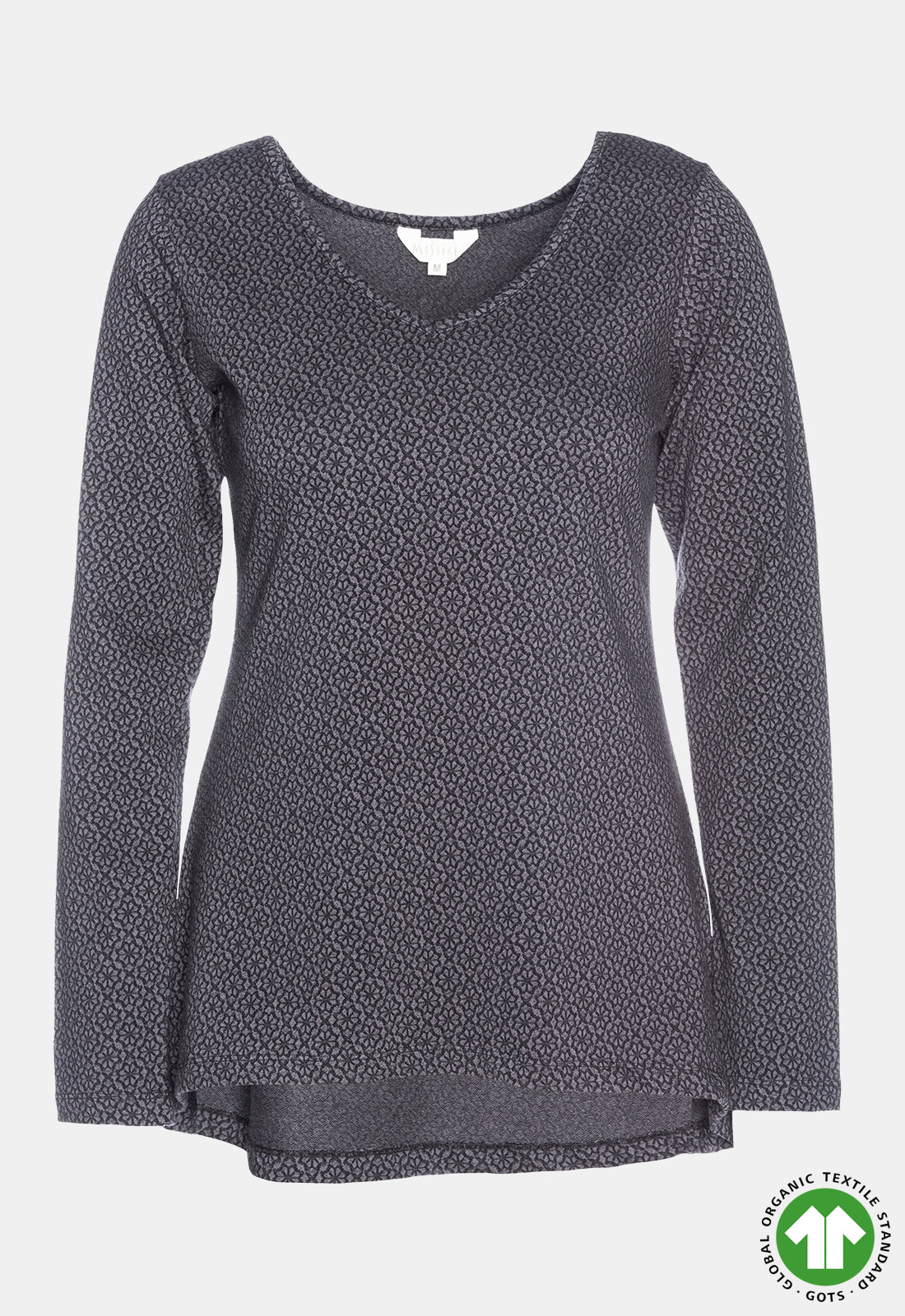 Longsleeve mit High-Low Bund - GOTS zertifiziert - W24Top-G5